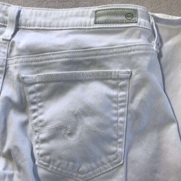 AG Adriano Goldschmied womens 28 white skinny jeans modal cotton blend soft - Picture 9 of 11